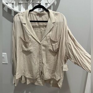 NWT- Free People Erin’s Tunic in Tea color size M